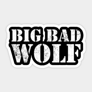 Big Bad Wolf Wolves Werewolf Dog Sticker